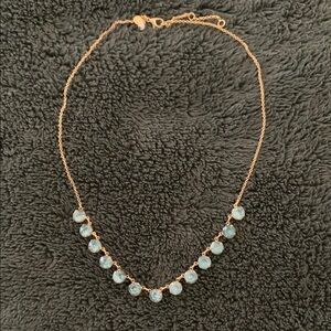 Elegant Gold and Blue Necklace